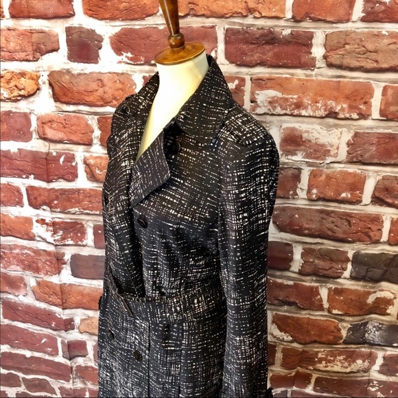 Like NEW Kenneth Cole New York Belted Trench Coat - Picture 2 of 5